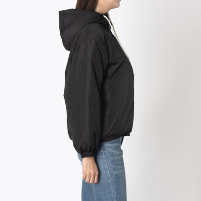 PADDED HOODIE JACKET / ナカワタ フーディジャケット / カジュアルウェア / レディース （BLACK）｜詳細画像