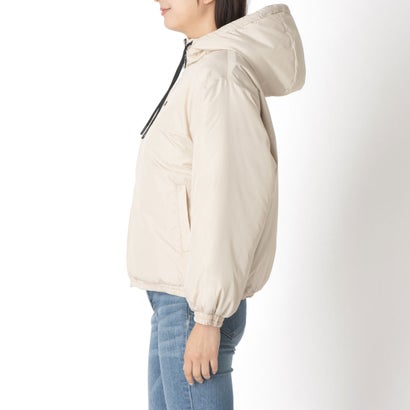 PADDED HOODIE JACKET / ナカワタ フーディジャケット / カジュアルウェア / レディース （BEIGE）｜詳細画像