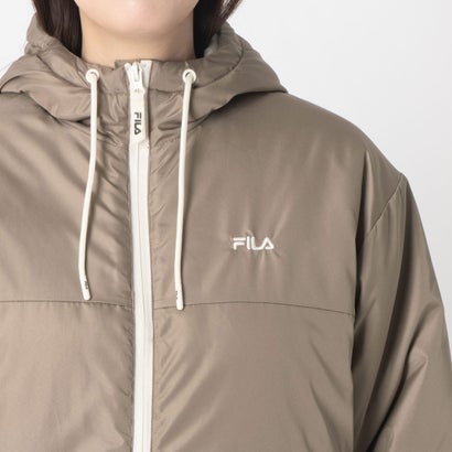 PADDED HOODIE JACKET / ナカワタ フーディジャケット / カジュアルウェア / レディース （KHAKI）｜詳細画像