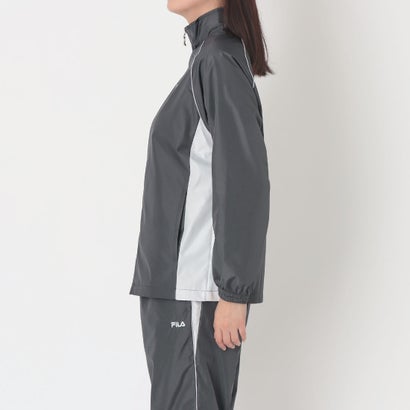 フィラ FILA WIND TRACK JACKET / ウインドトラックジャケット / カジュアルウェア / レディース （D.GREY）｜詳細画像