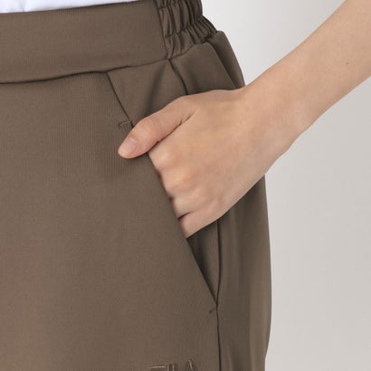 フィラ FILA DOUBLE KNIT JOGGER PANTS / ダンボールニット ジョガーパンツ / カジュアルウェア / レディース （KHAKI）｜詳細画像
