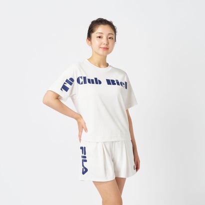 【テニス】グラフィックティーシャツ / レディース （WHITE）｜詳細画像