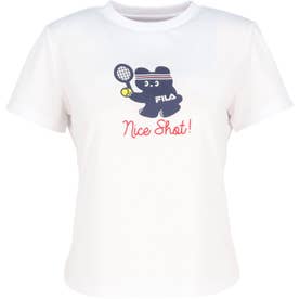 テニス】グラフィックティーシャツ / レディース （WHITE） -FILA