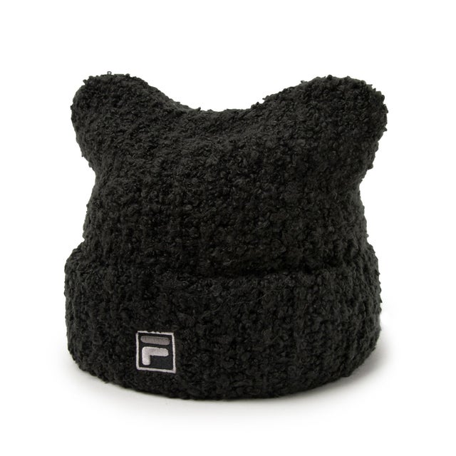 【帽子】FLU CAT KNIT WATCH  /キャットニットワッチ （ブラック）