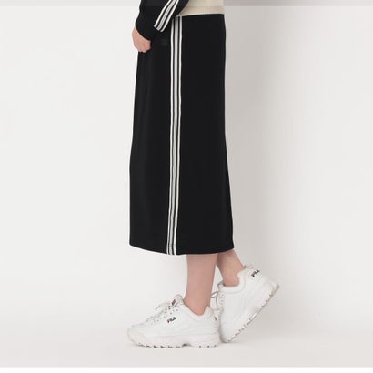 Knit Track Skirt / ニットトラックスカート / レディース （BLACK）｜詳細画像
