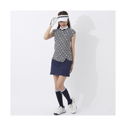 フィラ/レディス/FILA GOLFハンソデ シャツ ガラ （BK）｜詳細画像