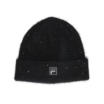 フィラ FILA ニット帽 ビーニー ニットキャップ ワッチ スパンコール 264013203 （01BLK）｜詳細画像
