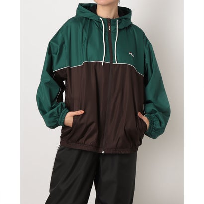 フィラ FILA レディース ウインドジャケット HOODIE JACKET CE6FDW827 （BROWN）｜詳細画像