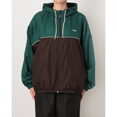 フィラ FILA レディース ウインドジャケット HOODIE JACKET CE6FDW827 （BROWN）｜詳細画像