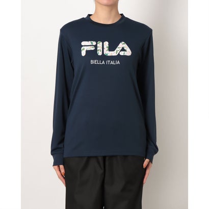 レディース 長袖機能Tシャツ LONG SLEEVE T-SHIRT CE6FAW829 （NAVY）｜詳細画像