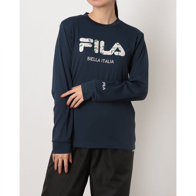 レディース 長袖機能Tシャツ LONG SLEEVE T-SHIRT CE6FAW829 （NAVY）