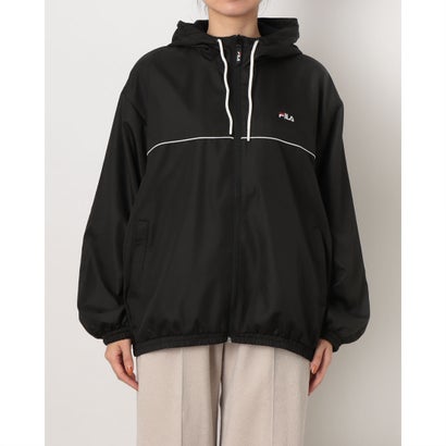 フィラ FILA レディース ウインドジャケット HOODIE JACKET CE6FDW827 （BLACK）｜詳細画像