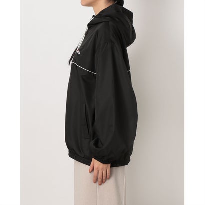 フィラ FILA レディース ウインドジャケット HOODIE JACKET CE6FDW827 （BLACK）｜詳細画像