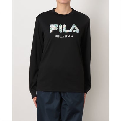 レディース 長袖機能Tシャツ LONG SLEEVE T-SHIRT CE6FAW829 （BLACK）｜詳細画像