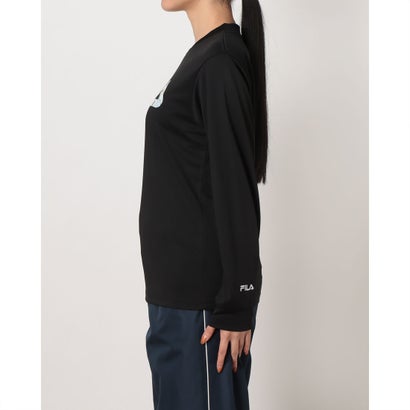 レディース 長袖機能Tシャツ LONG SLEEVE T-SHIRT CE6FAW829 （BLACK）｜詳細画像