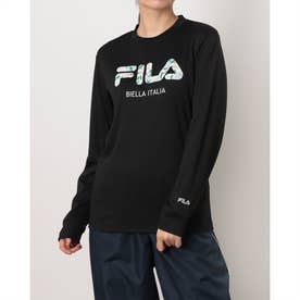 レディース 長袖機能Tシャツ LONG SLEEVE T-SHIRT CE6FAW829 （BLACK）