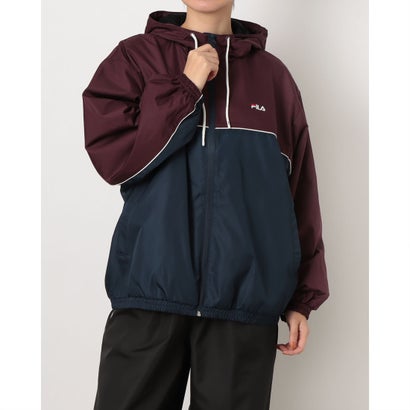 フィラ FILA レディース ウインドジャケット HOODIE JACKET CE6FDW827 （NAVY）｜詳細画像