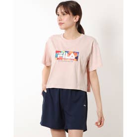 レディース 半袖Tシャツ コットンクロップドTシャツ FL-9C21133TS （ピンク）