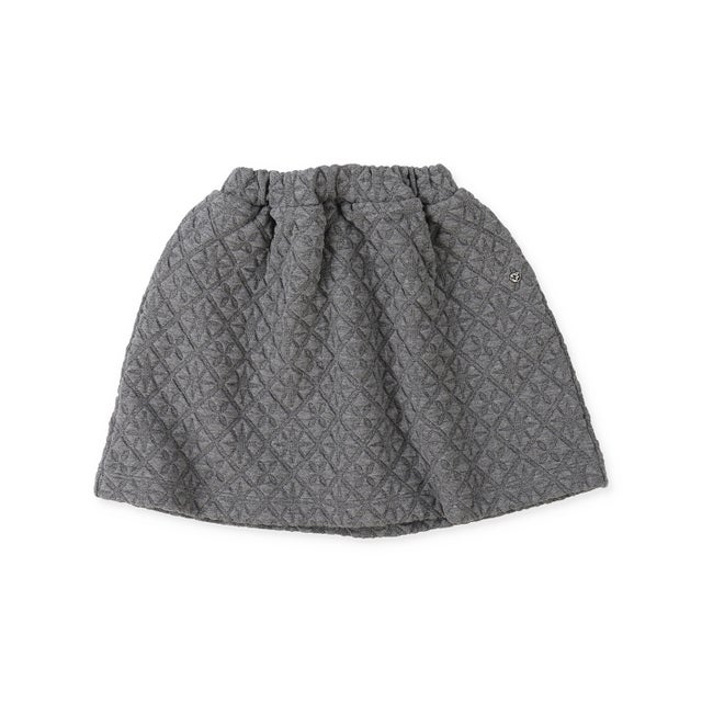 Stretch Quilted Skirt （GRAY）