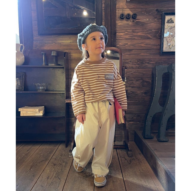 Cotton Twill Side Tuck Pants （OFF WHITE）