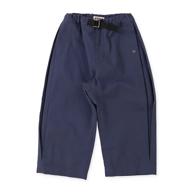 Cotton Twill Side Tuck Pants （NAVY）