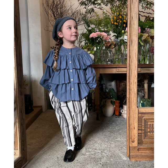 Dobby Striped Pants （OFF WHITE）