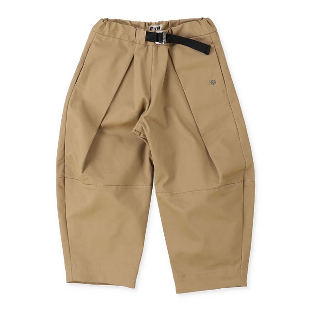 Peach Serge Tuck Pants （BEIGE）