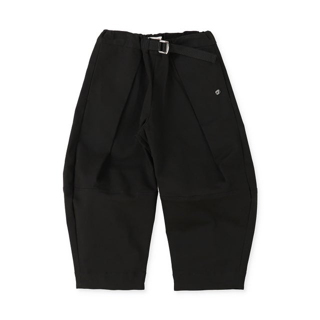 Peach Serge Tuck Pants （BLACK）
