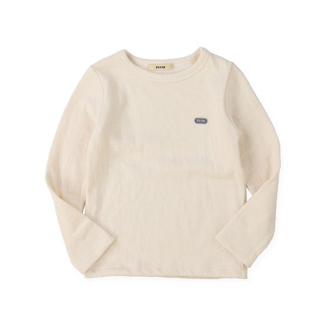 Melange Double Cloth Long Sleeve Tee （OFF WHITE）