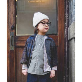 Cotton Tweed Shirt Jacket （BROWN）