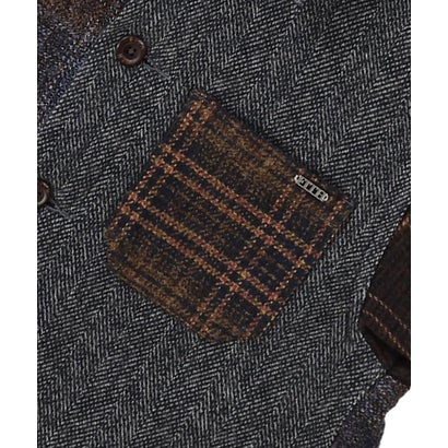 Cotton Tweed Shirt Jacket （NAVY）｜詳細画像