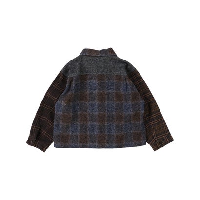 Cotton Tweed Shirt Jacket （NAVY）｜詳細画像