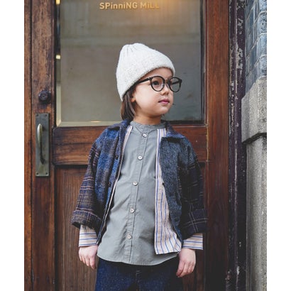 Cotton Tweed Shirt Jacket （BROWN）｜詳細画像