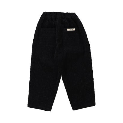 Cotton Sheersucker Corduroy Pants （BLACK）｜詳細画像