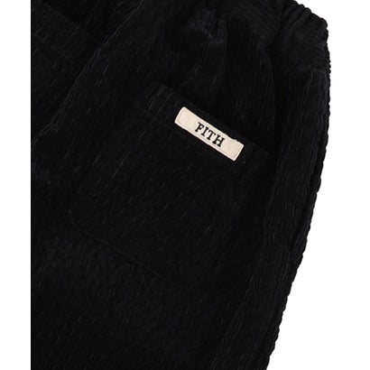 Cotton Sheersucker Corduroy Pants （BLACK）｜詳細画像