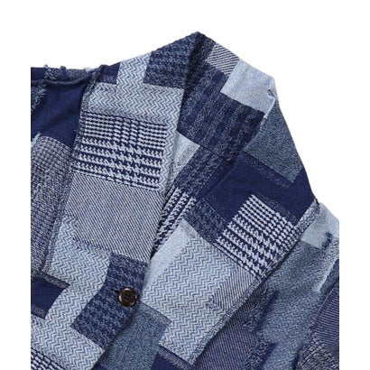 フィス FITH Patchwork Reversible Cardigan （NAVY）｜詳細画像