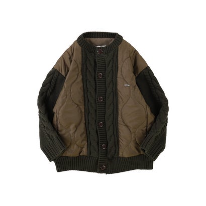 Knit Docking Blouson （KHAKI）｜詳細画像