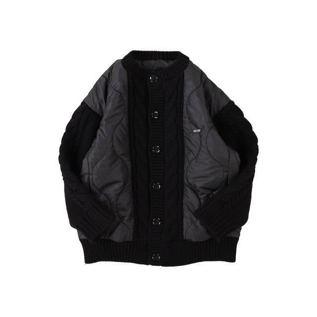 Knit Docking Blouson （BLACK）