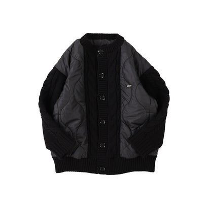 Knit Docking Blouson （BLACK）｜詳細画像