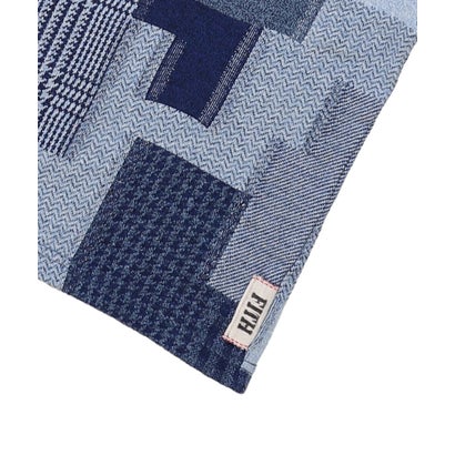 フィス FITH Patchwork Mockneck Tee （NAVY）｜詳細画像