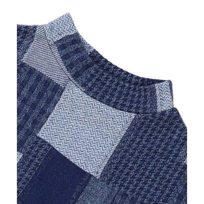フィス FITH Patchwork Mockneck Tee （NAVY）｜詳細画像
