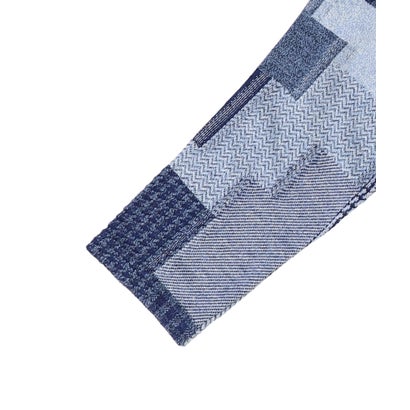 フィス FITH Patchwork Mockneck Tee （NAVY）｜詳細画像