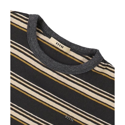 フィス FITH Random Striped Big Tee （CHARCOAL GRAY）｜詳細画像