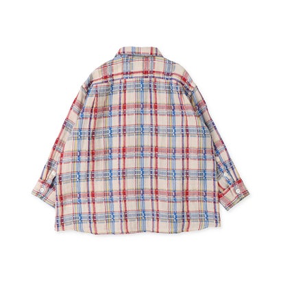 Double-weave Plaid Shirt （OFF WHITE）｜詳細画像