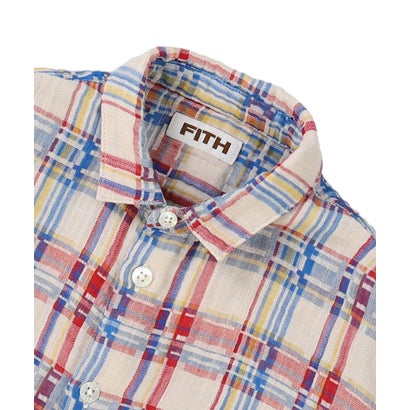Double-weave Plaid Shirt （OFF WHITE）｜詳細画像
