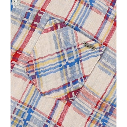 Double-weave Plaid Shirt （OFF WHITE）｜詳細画像