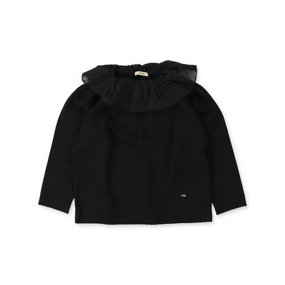 High Gauge Frill Collar Tee （BLACK）｜詳細画像