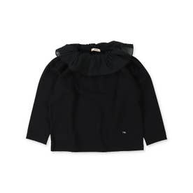 High Gauge Frill Collar Tee （BLACK）