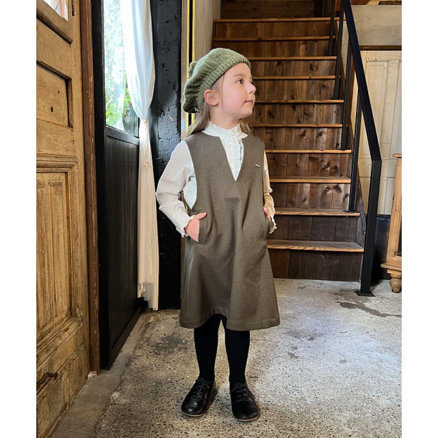 Wool Carsey Dress （KHAKI）