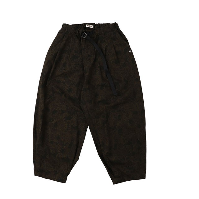 Paisley Printed Pants(LADIES) （KHAKI）